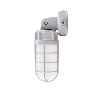 21W LED Vapor Tight Jelly Jar Light, IP65,5000K, Vapor Proof Security Cage Light 120-277V, UL Listed - LEDLIGHTING WHOLESALE